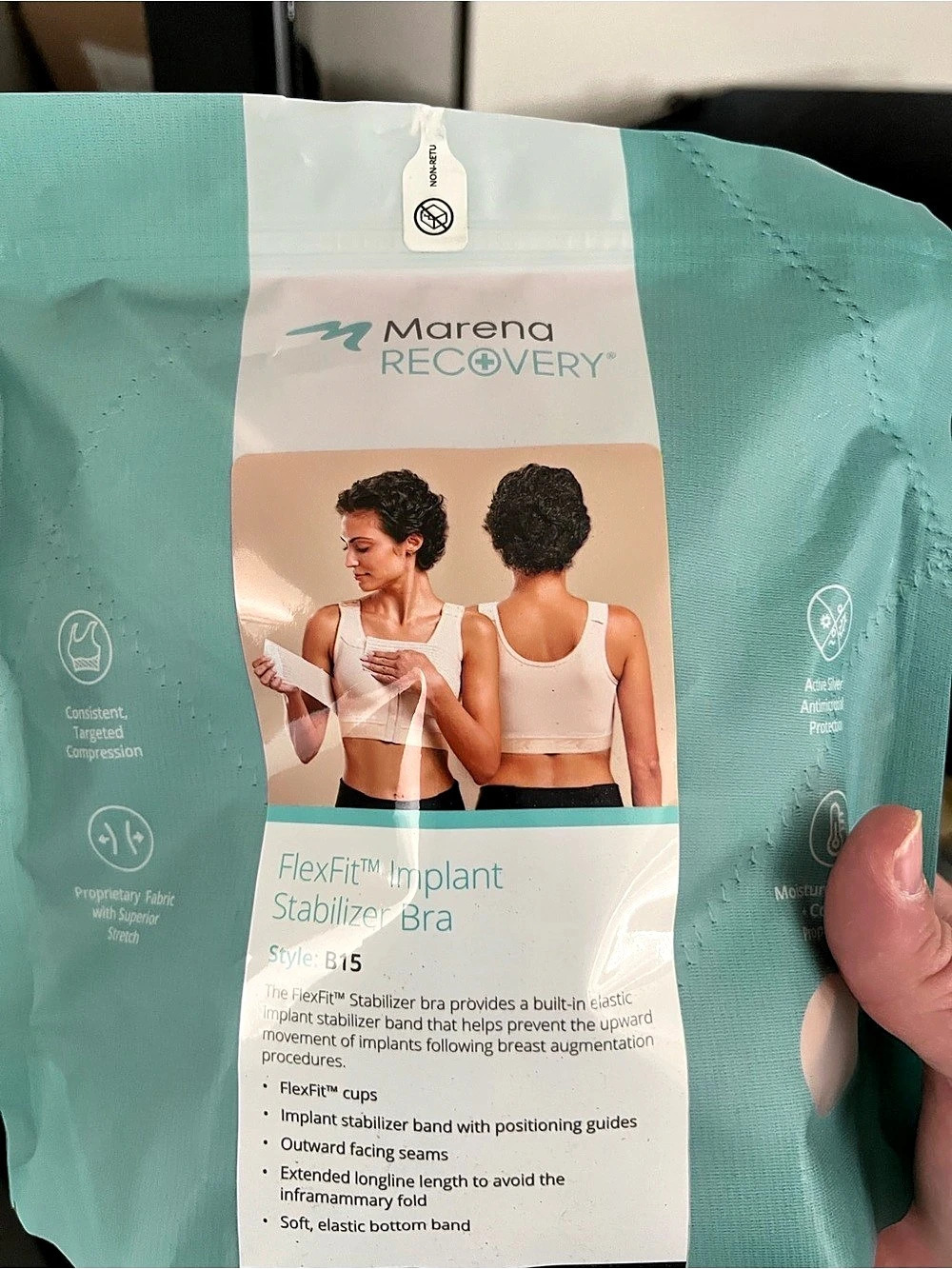Marena FlexFit Implant Stabilizer Bra Nude 34D/E